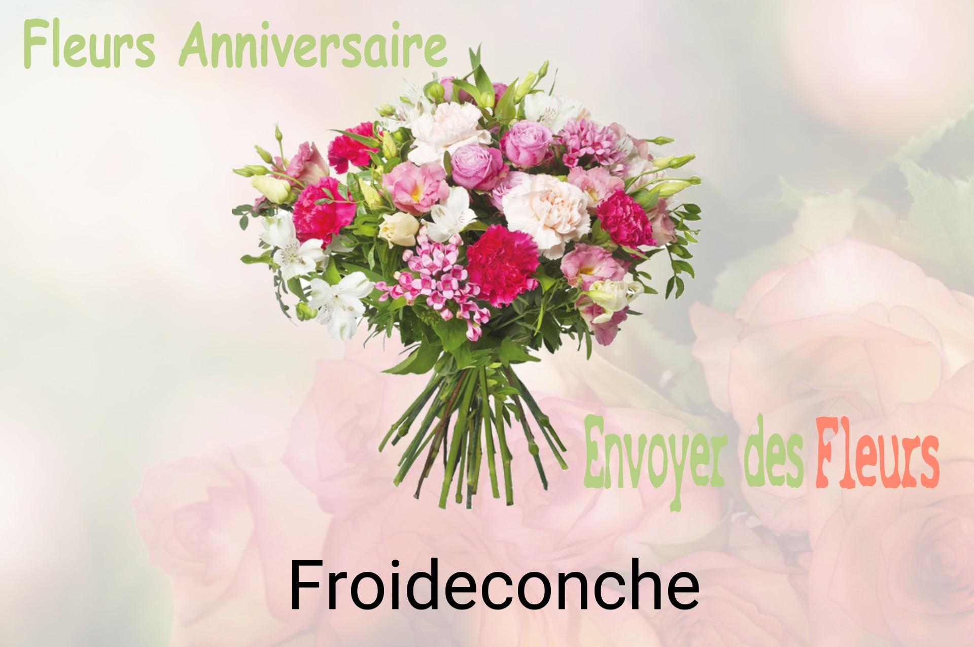 Bouquet de fleurs d’anniversaire livré à Froideconche