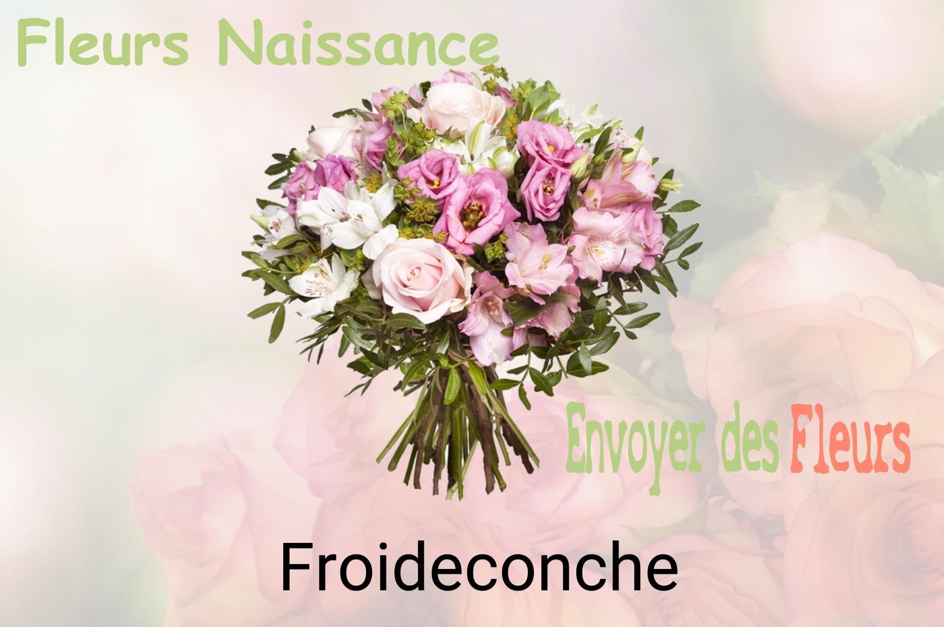Bouquet de fleurs de naissance livré à Froideconche